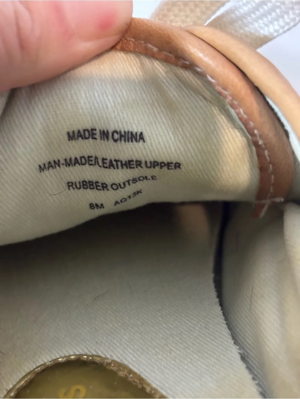 Michael Kors Women's 8 Gold-Studded Cream Lace-Up Sneakers Shoes Casual Preppy